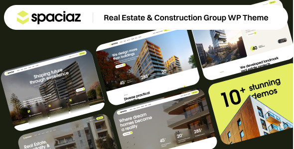 spaciaz Spaciaz – Real Estate & Construction Group WordPress Theme 1.2.0 - Image 1