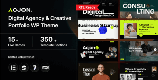 Acjon – Digital Agency WordPress Theme 1.0.0 - GPLPlus