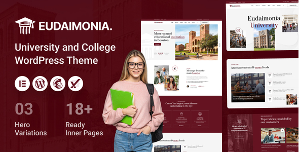 eudo Eudaimonia - University and College WordPress Theme 1.0.0 - Image 1