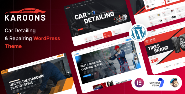 karoons Karoons - Car Detailing & Repair WordPress Theme 1.0.0 - Image 1
